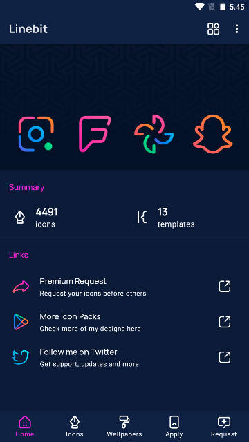 Linebit图标包启动器app